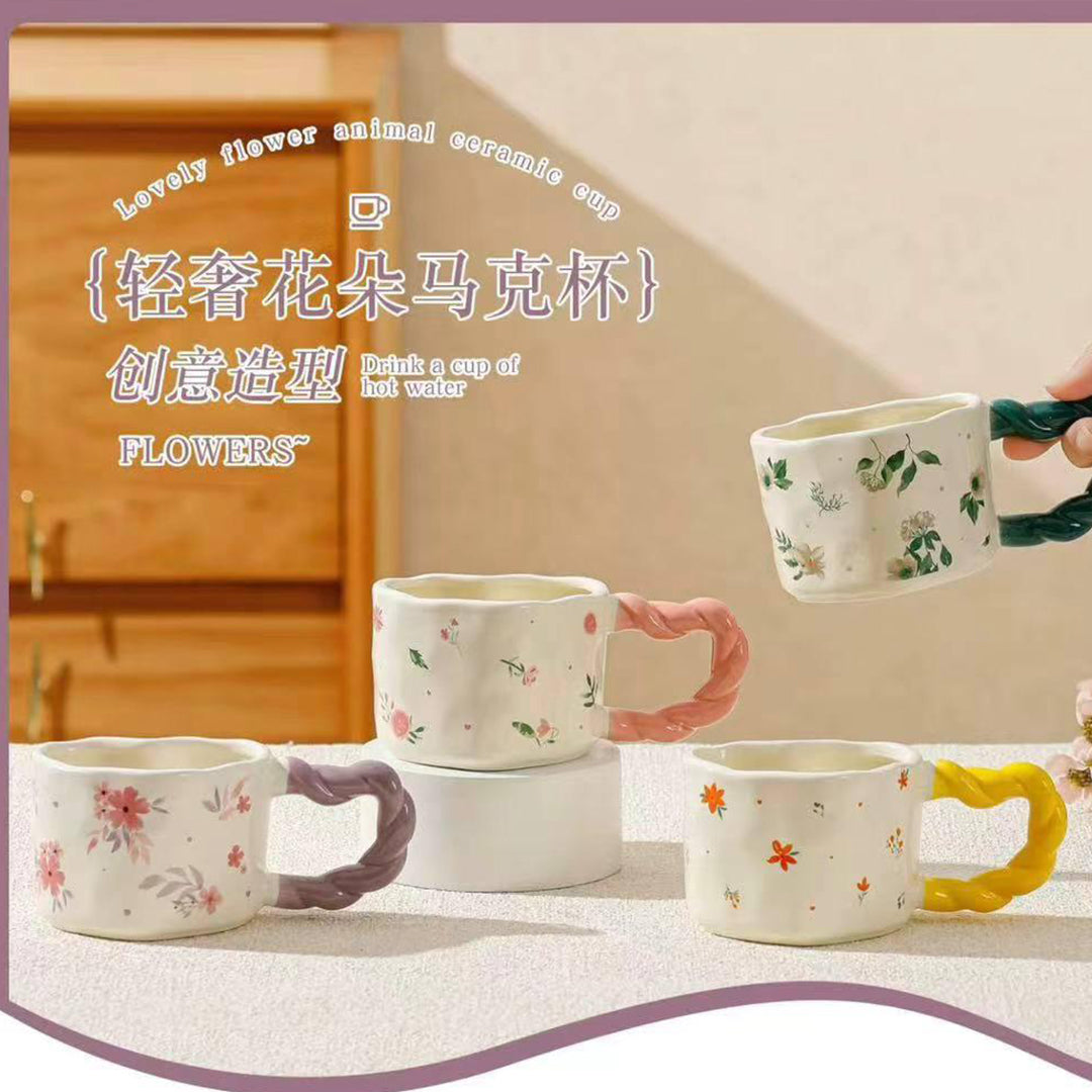Luxury floral mug