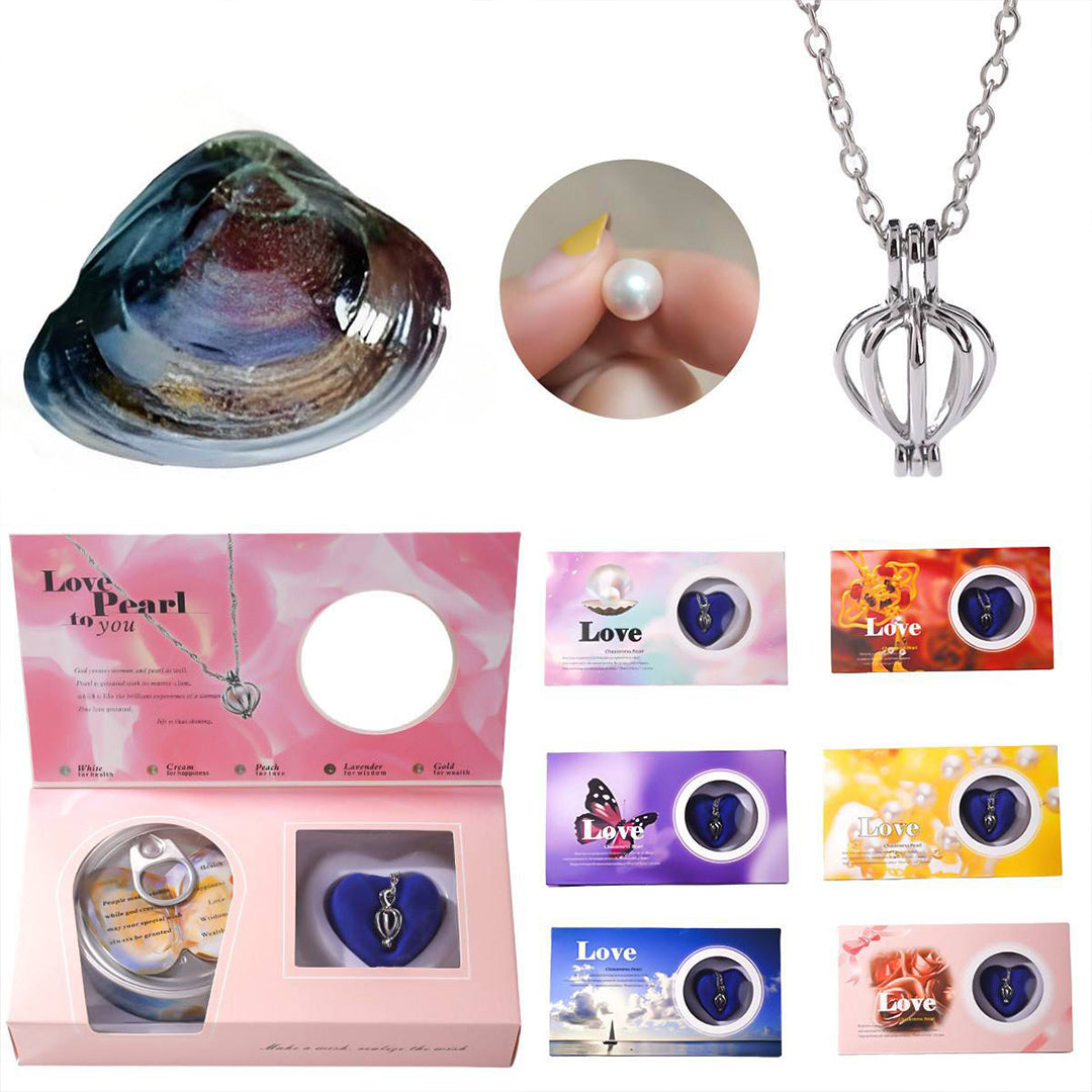 Love Pearl Wish Necklace Set