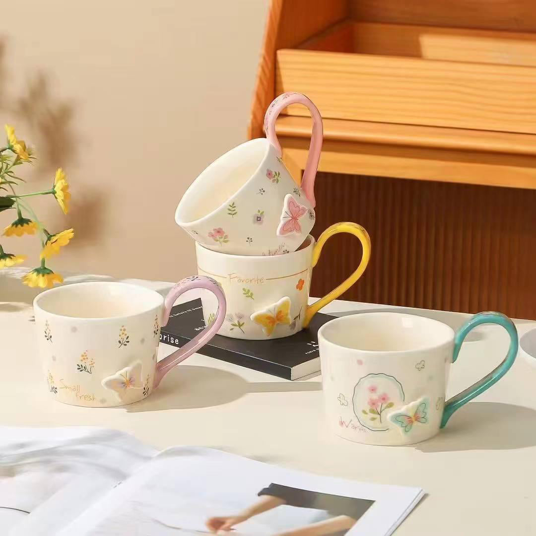 3D butterfly mug