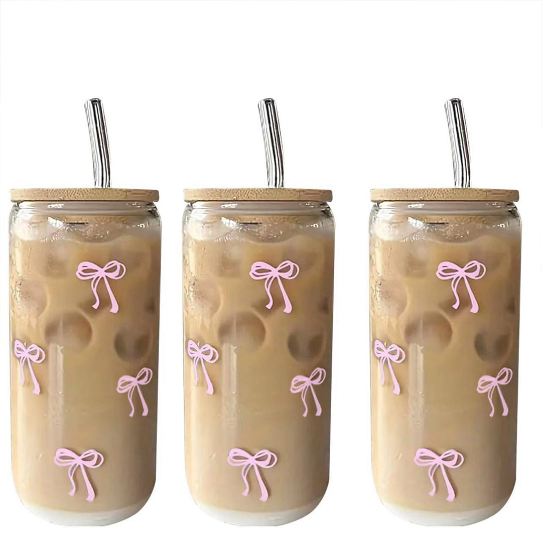 Ice coffee bow mug