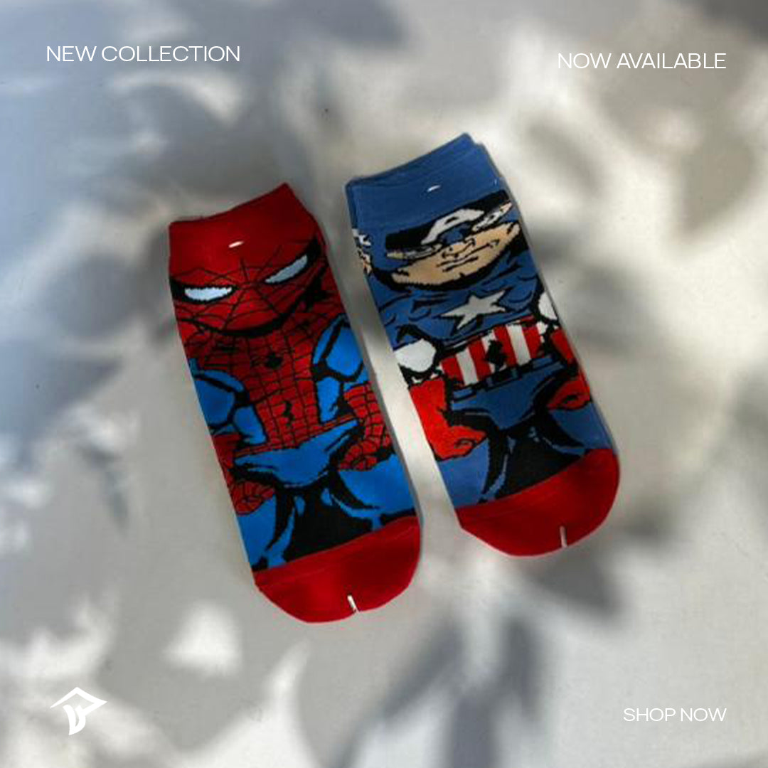 Spider-Man & Captain America  Socks