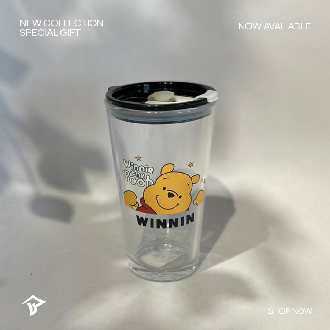 Cute Pooh Glass