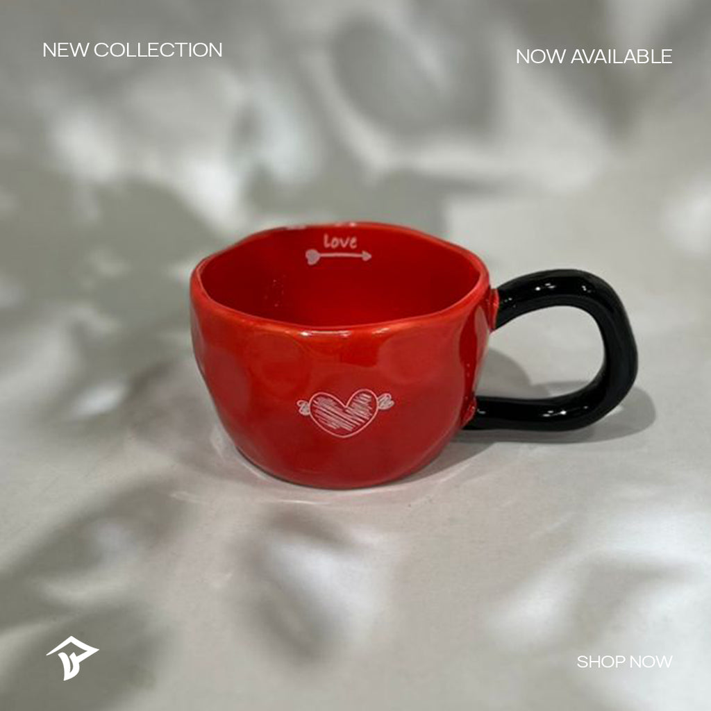 Love Heart  Ceramic Mug Set