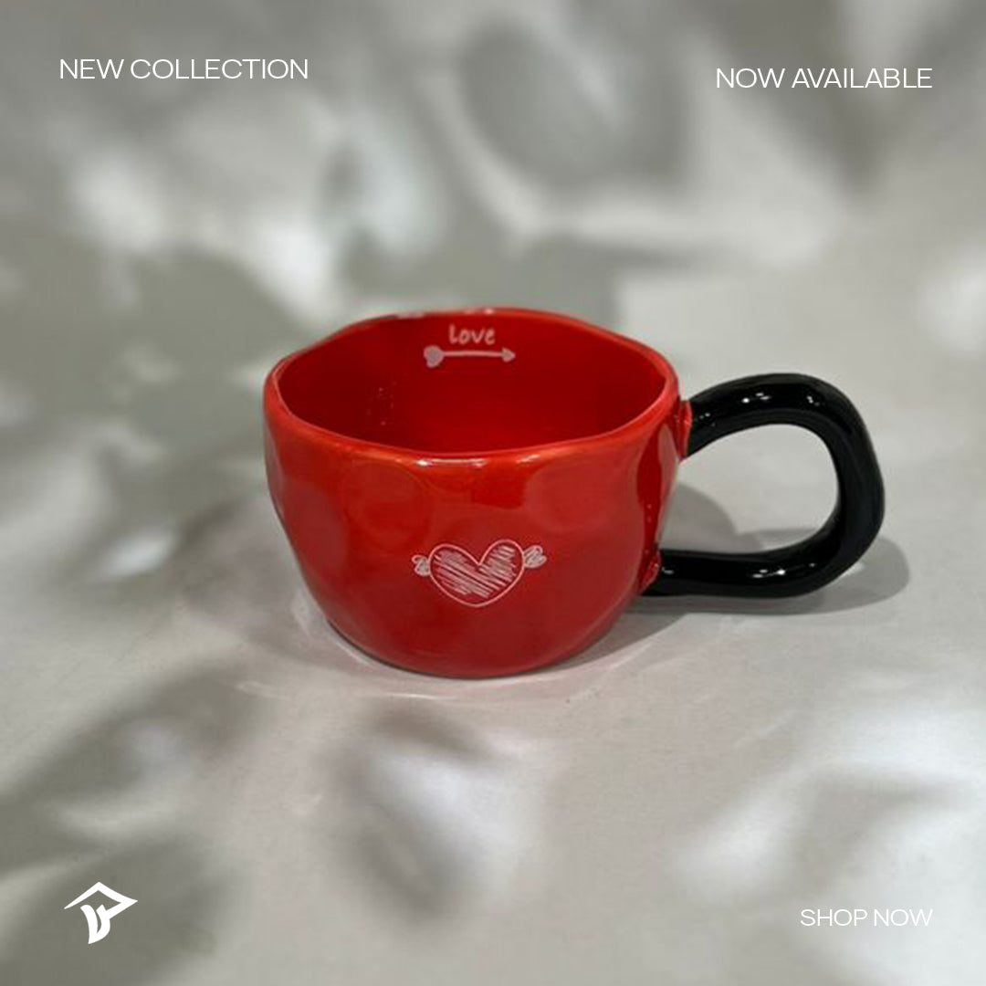 Love Heart  Ceramic Mug Set