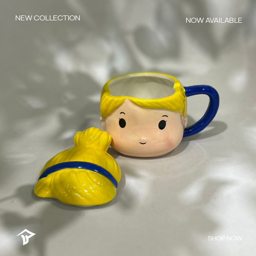 Cinderella 3D Face Ceramic Mug
