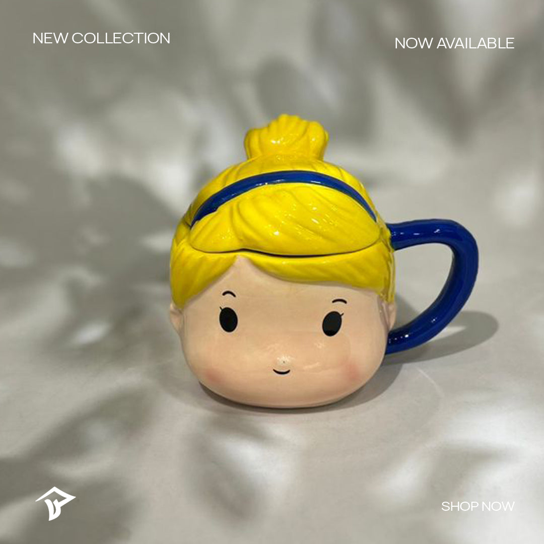 Cinderella 3D Face Ceramic Mug