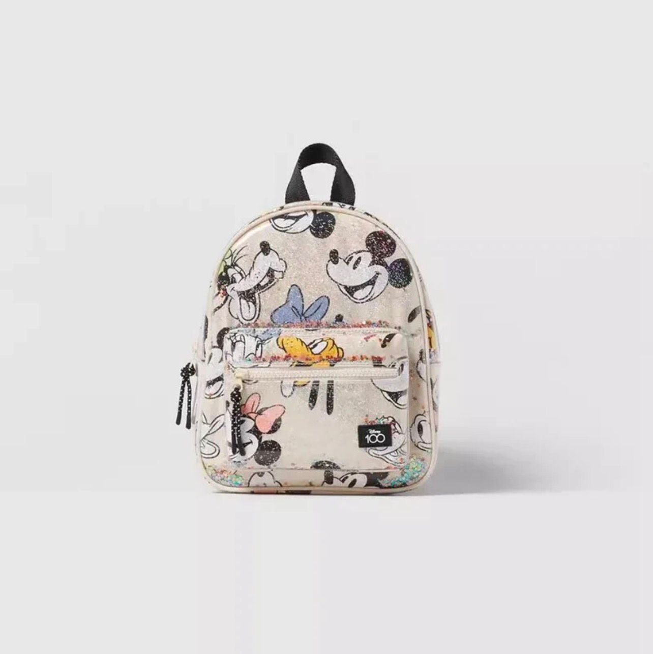 disney 100th anniversary mini backpack Disney 100 Glitter Mini Backpack – Mickey & Friends Anniversary Bag – EL DOUKANA STORE